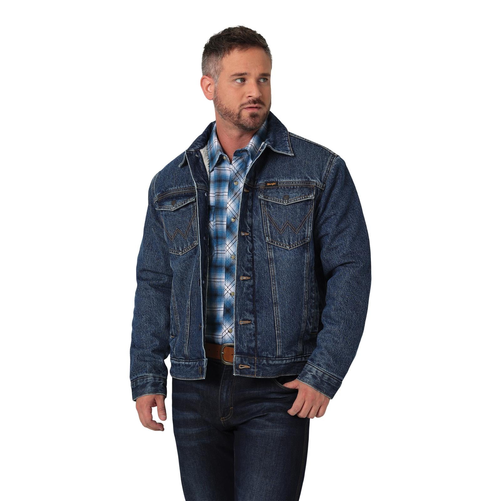 Chaqueta de mezclilla hombre wrangler sale