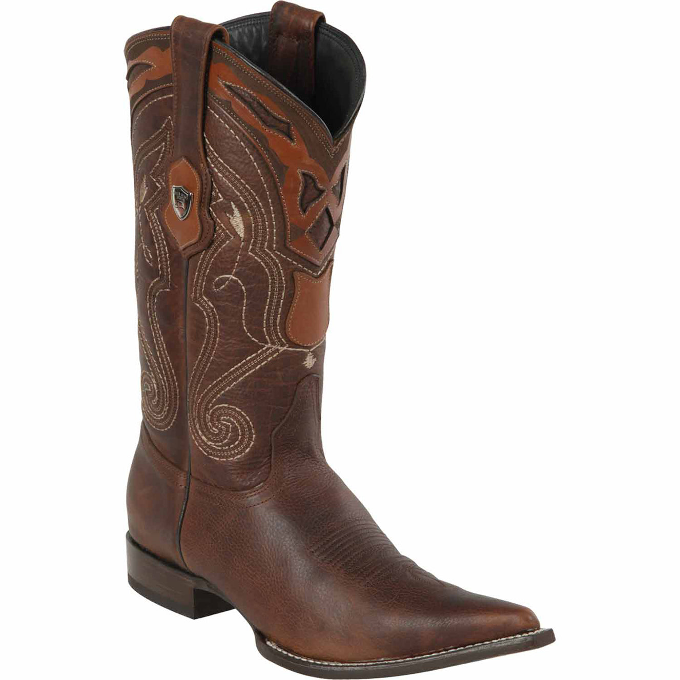 Mens Mexican Pointy Boot Walnut Brown Wild West Boots