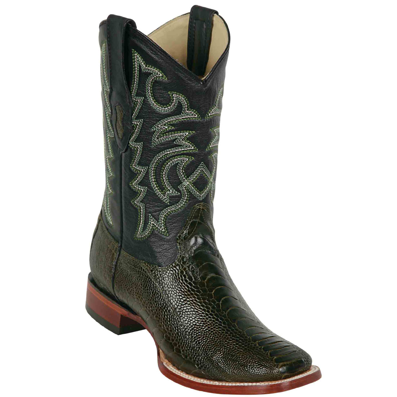 Olive green discount cowboy boots