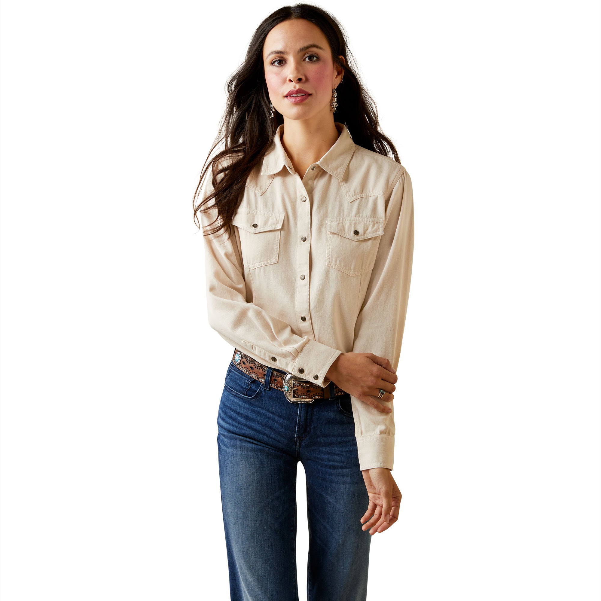 Wrangler Logo Pearl Snap Shirts