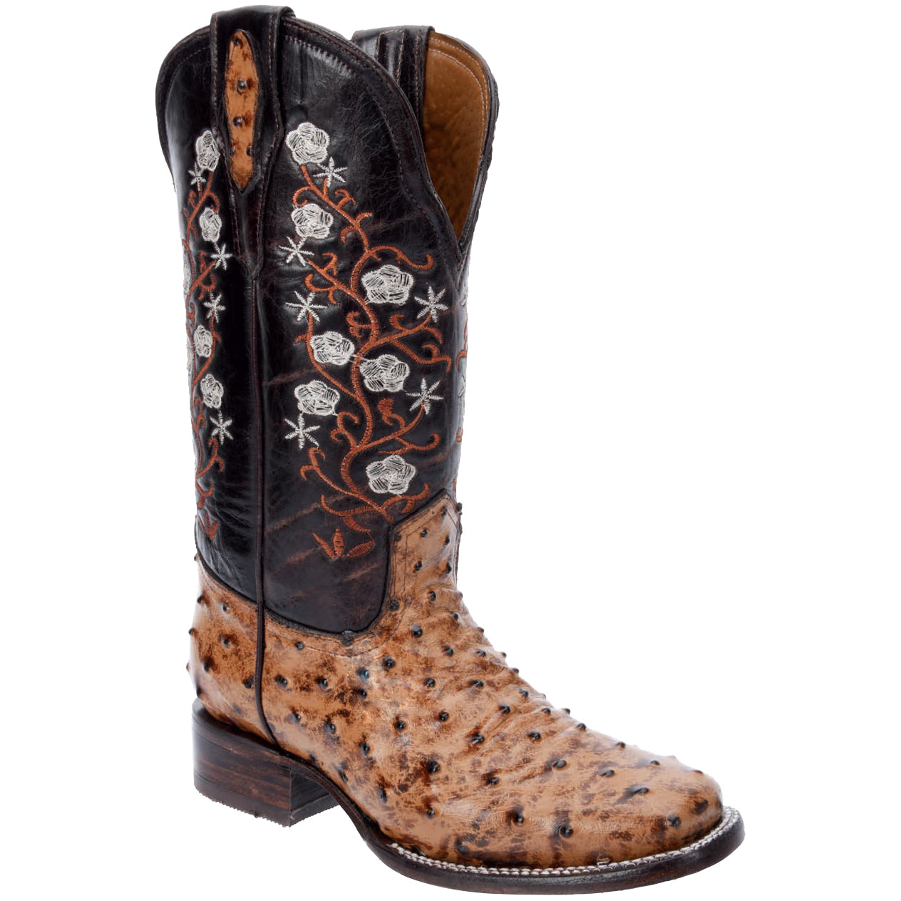 Ostrich hot sale cowgirl boots