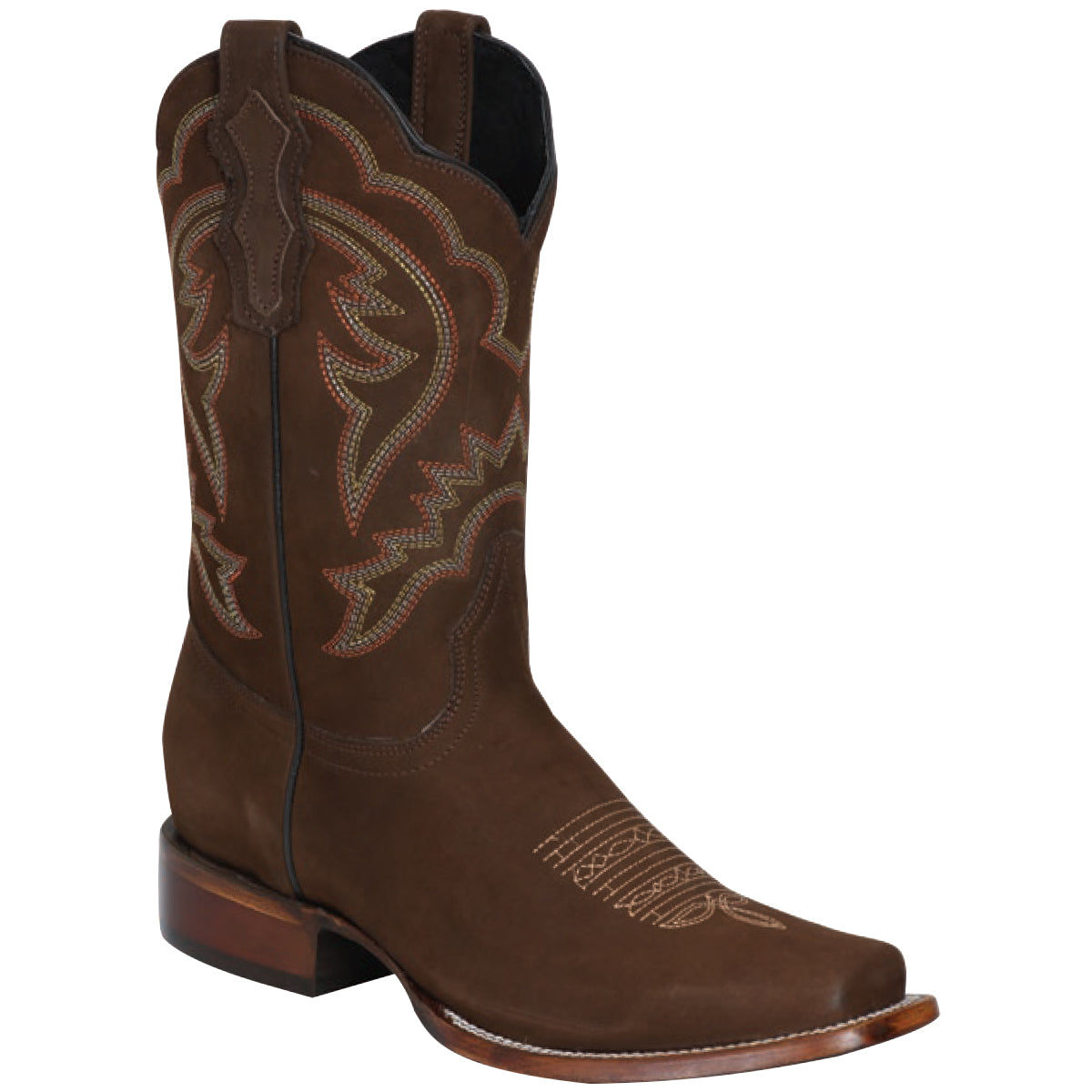 El General Cinnamon Brown Square Toe Cowboy Boots