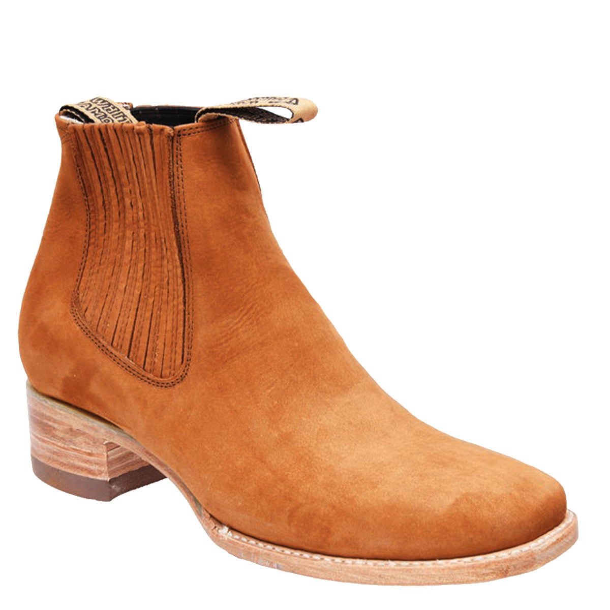 Bottines Homme En Nubuck Marron Tabac