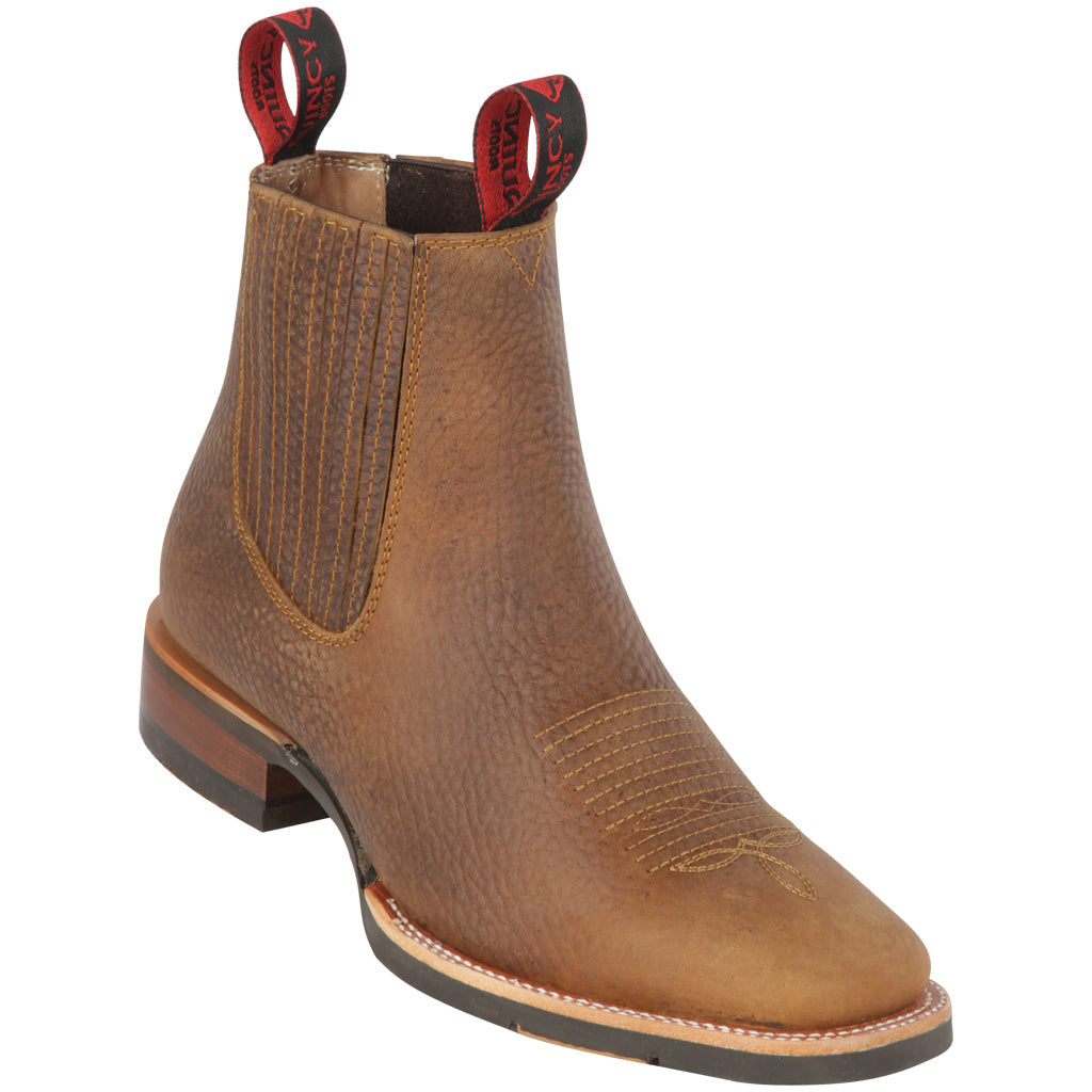 Tan square clearance toe cowboy boots