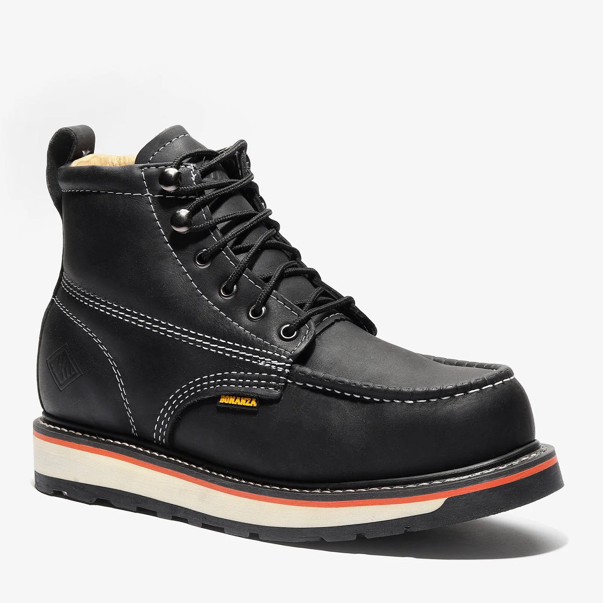 Mens work boots on sale with white sole