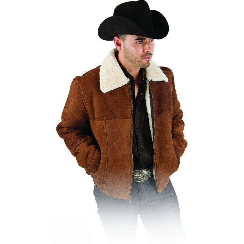 Men's Shearling Western Leather Jacket