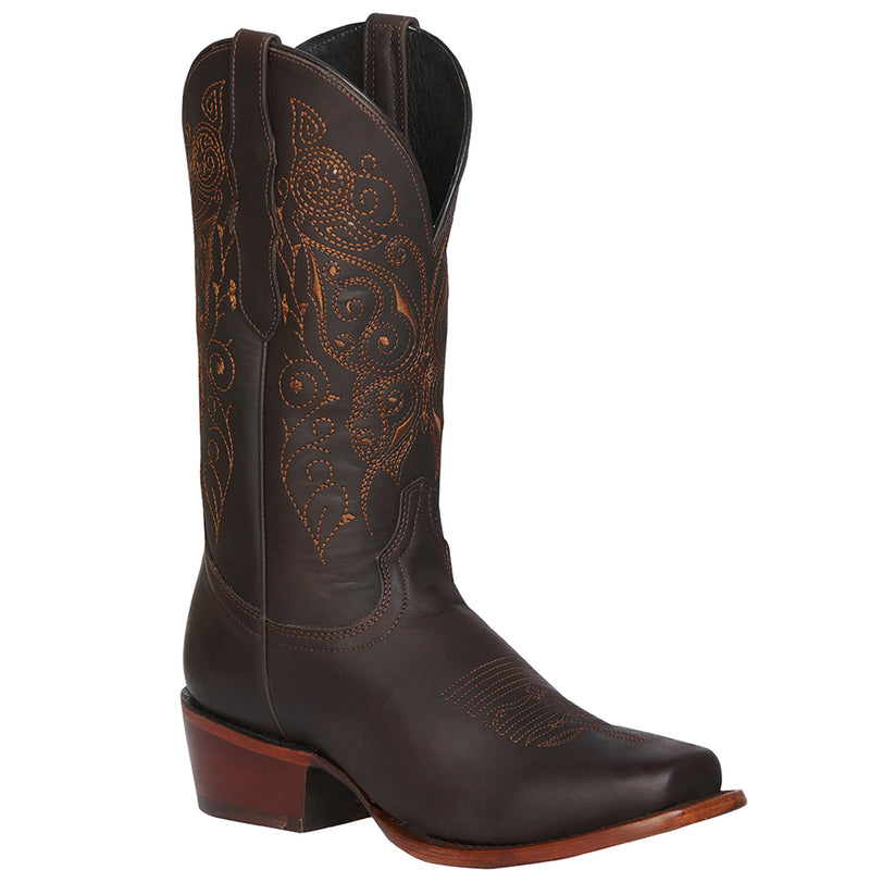 El General Women's Rodeo Boots Choco