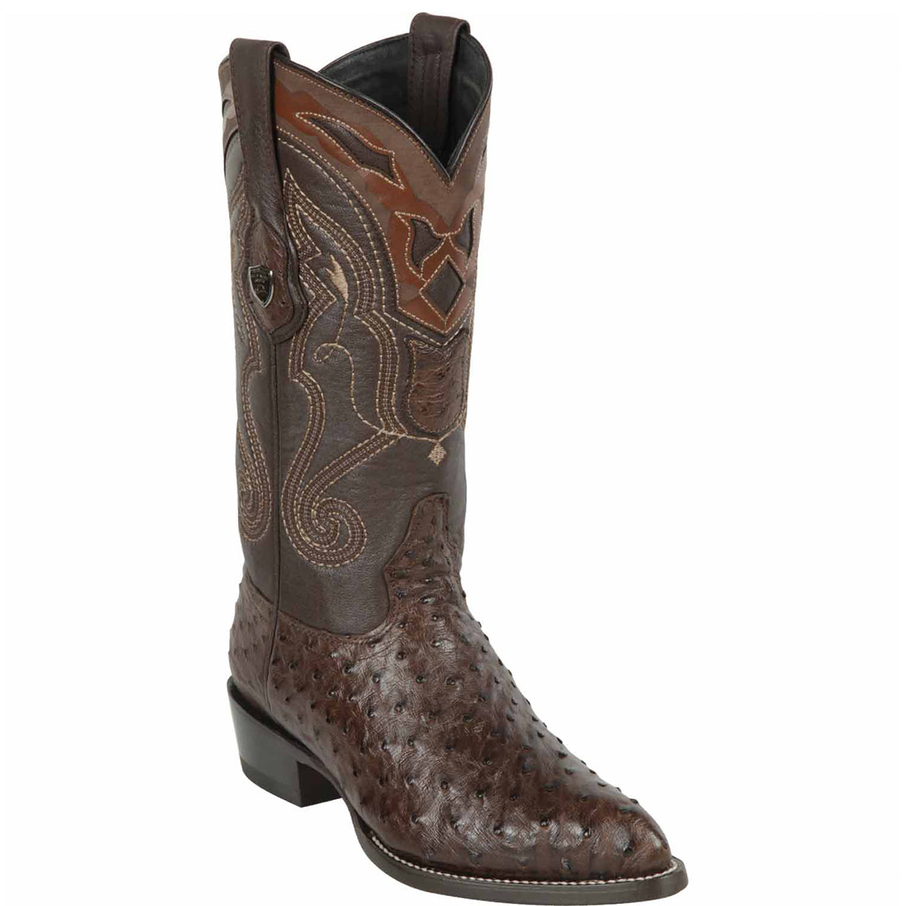 Brown Ostrich Boot