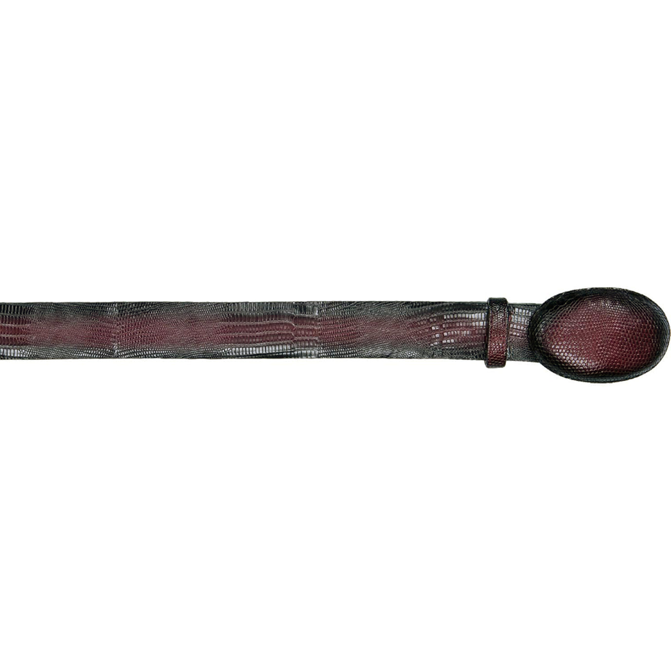 Burgundy Lizard Belt