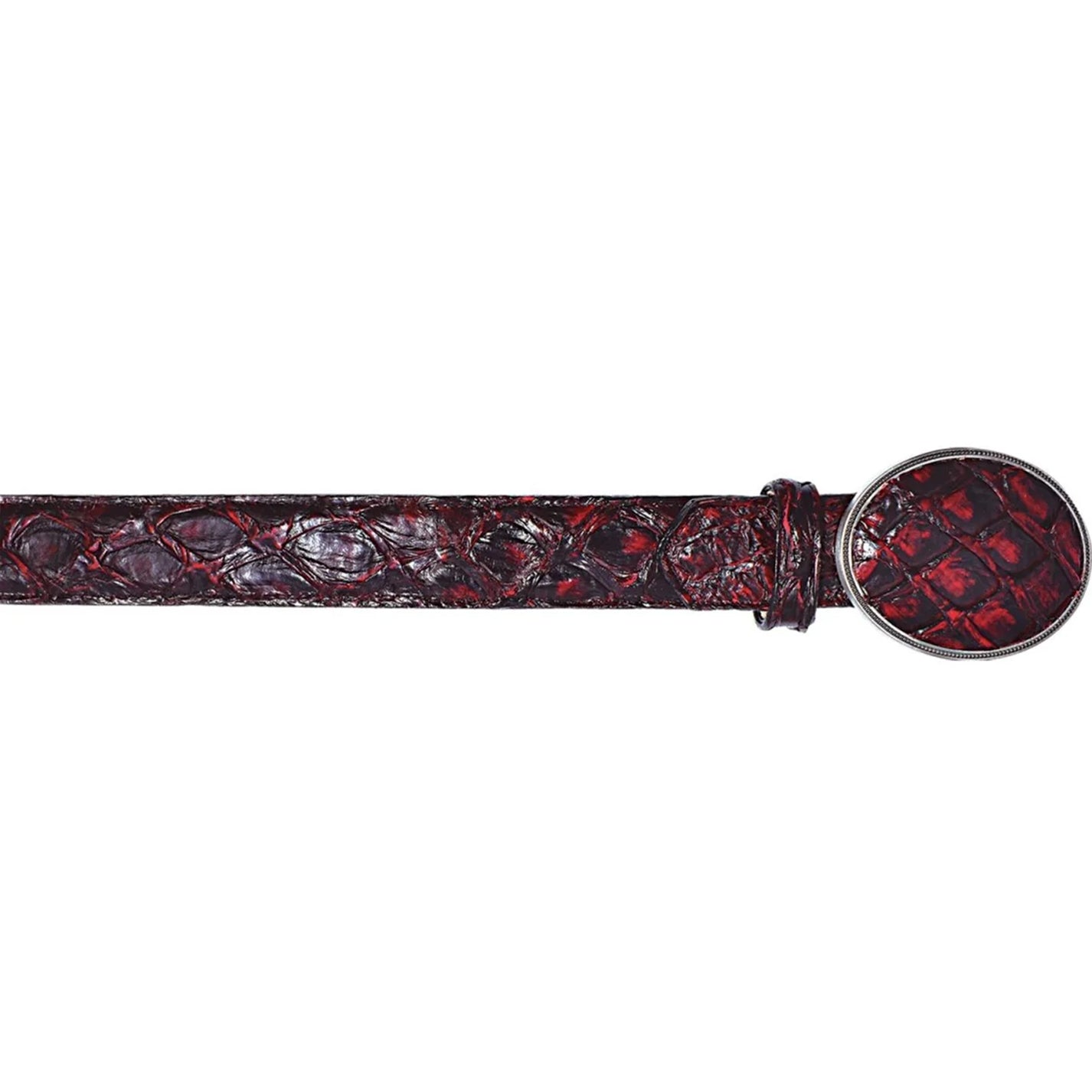 Black Cherry Pirarucu Belt