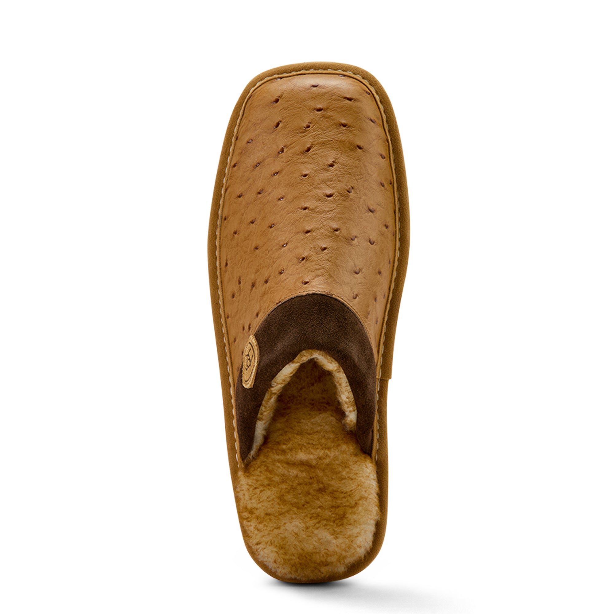 Ariat square toe slipper Ostrich print
