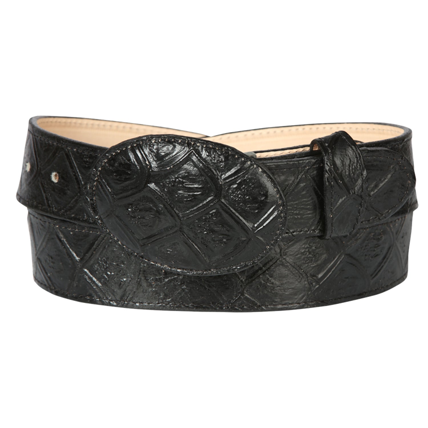 Black Pirarucu Belt print