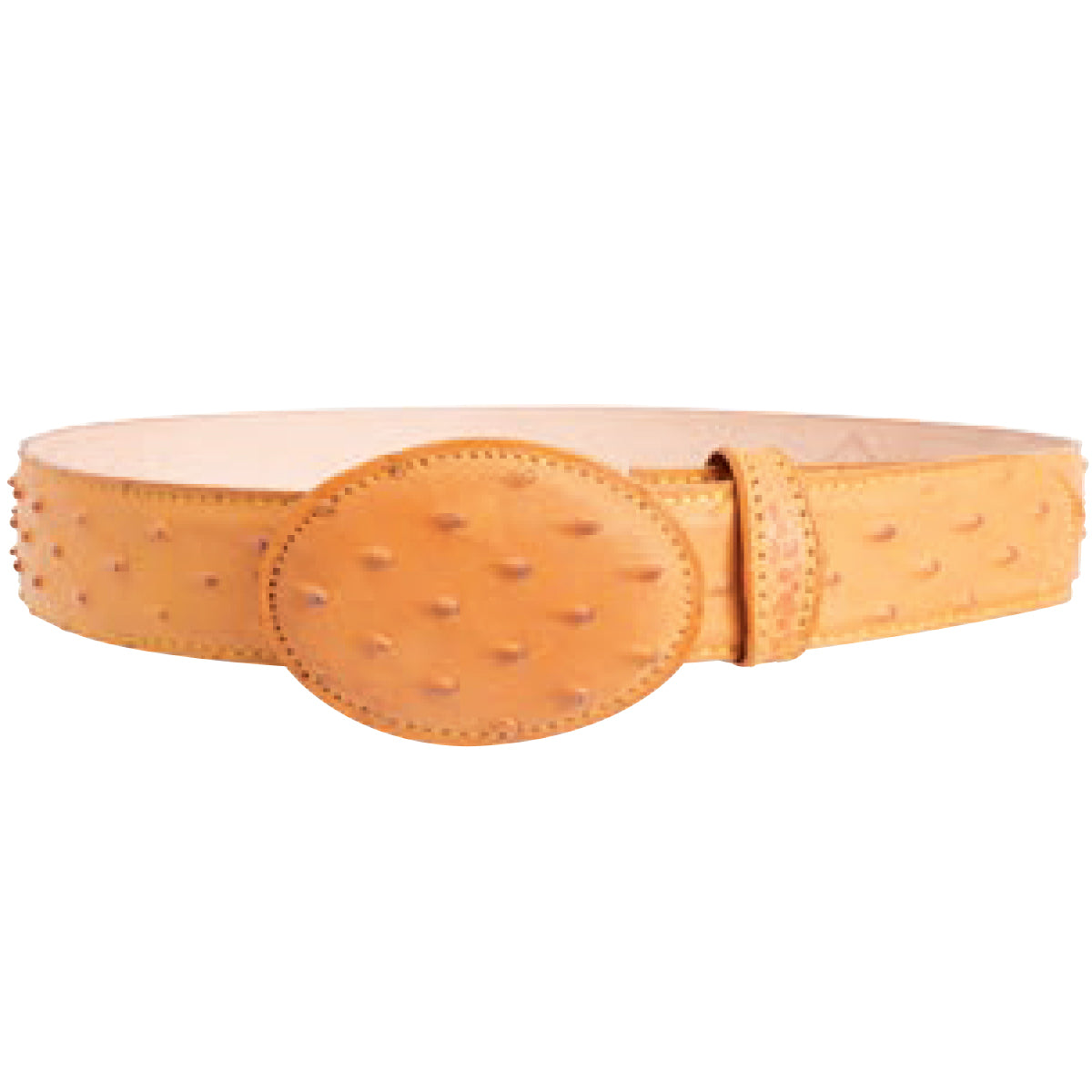 Buttercup Ostrich Print Belt