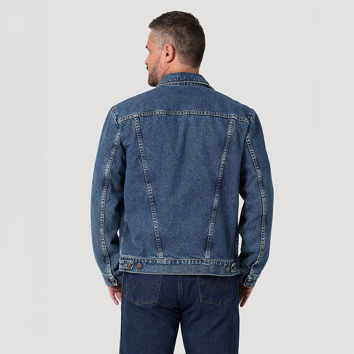 Back of Wrangler Denim Jacket