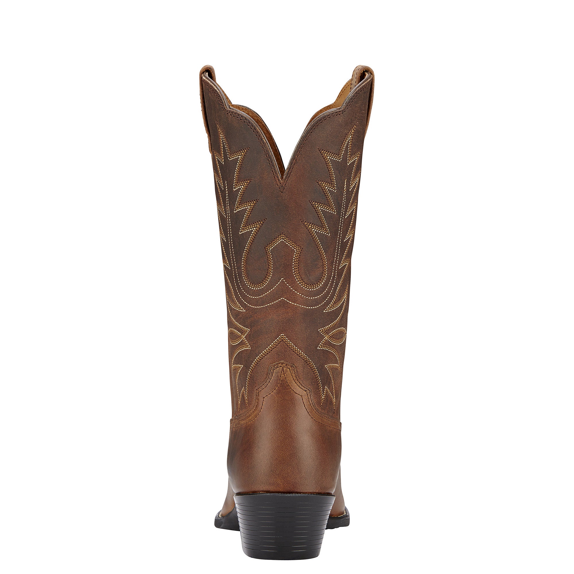 Ariat Women's Heritage Western R Toe Brown Distressed - VaqueroBoots.com - 2