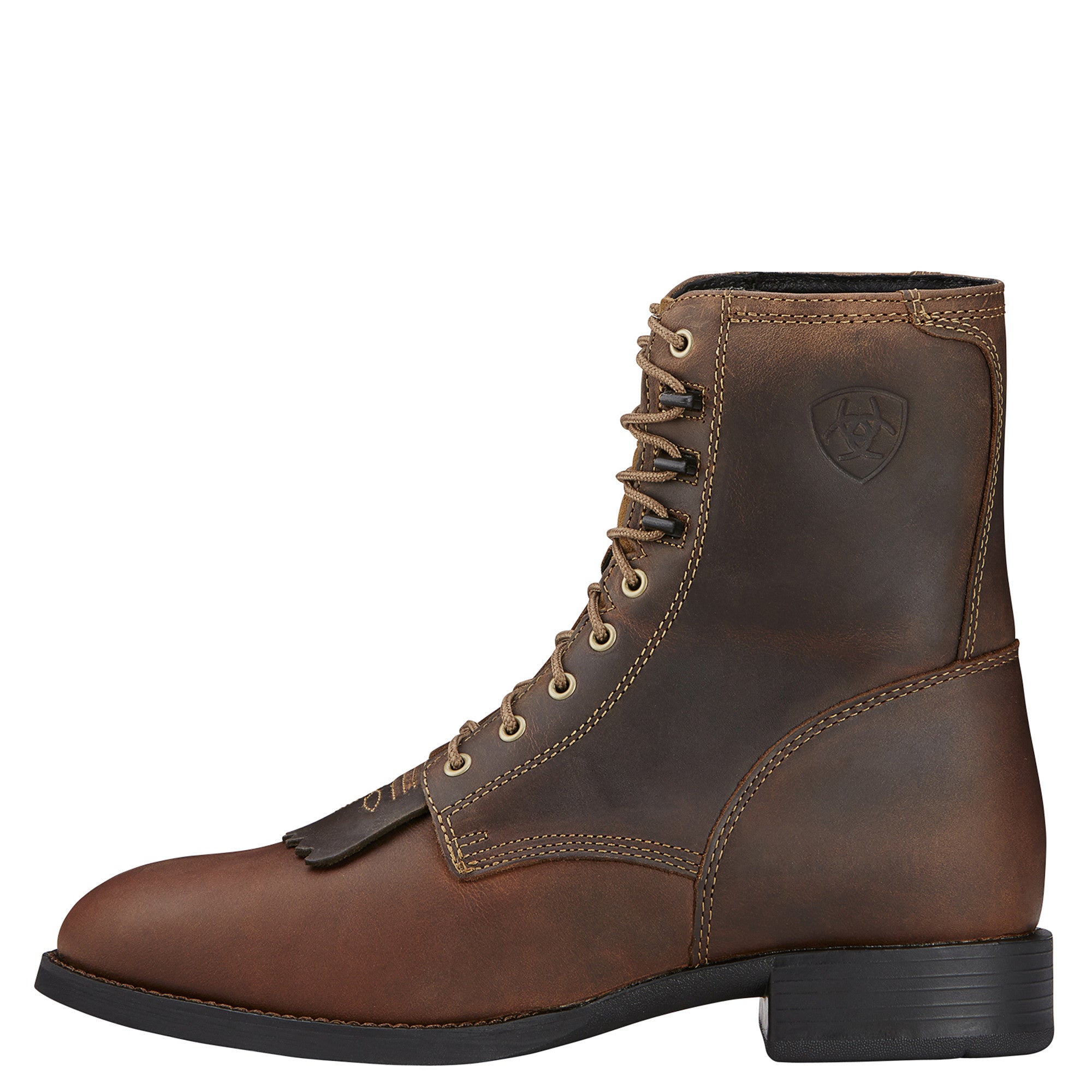 Ariat Men's Herritage Lacer Distressed Brown Boots - VaqueroBoots.com - 3