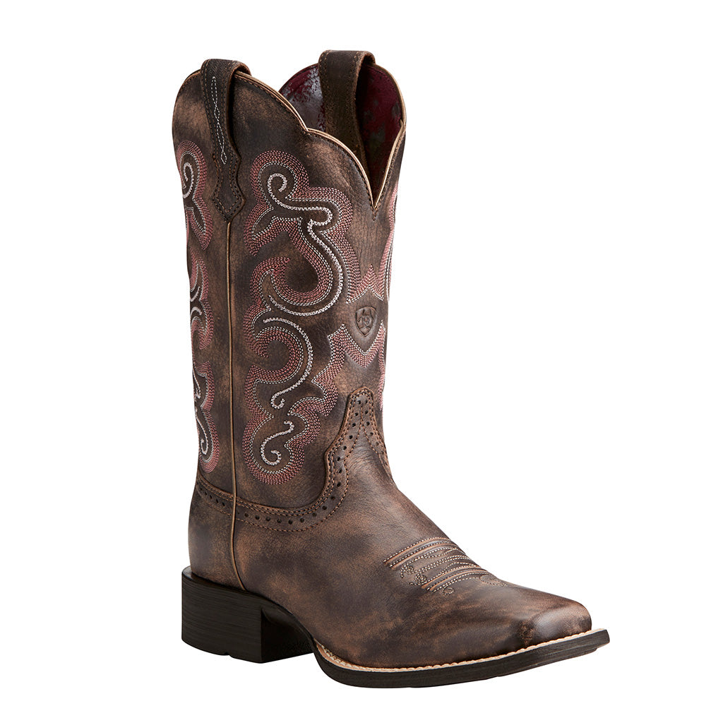 Ariat Cowgirl Boots Chocolate Quickdraw