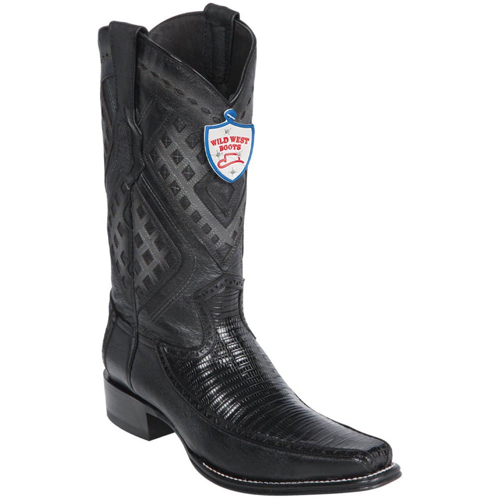 Lizard European Square Toe Western Boot