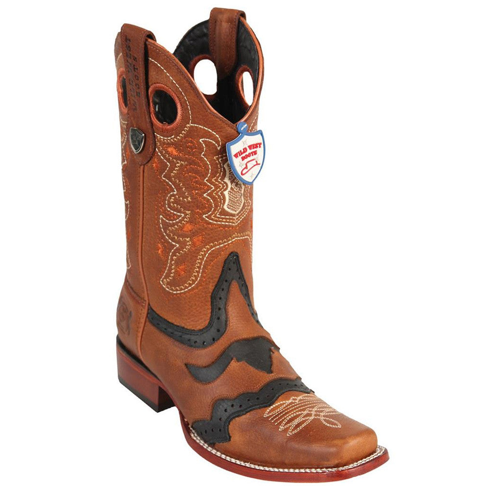 Wild West Grisly Bottes Western bout carr pour homme