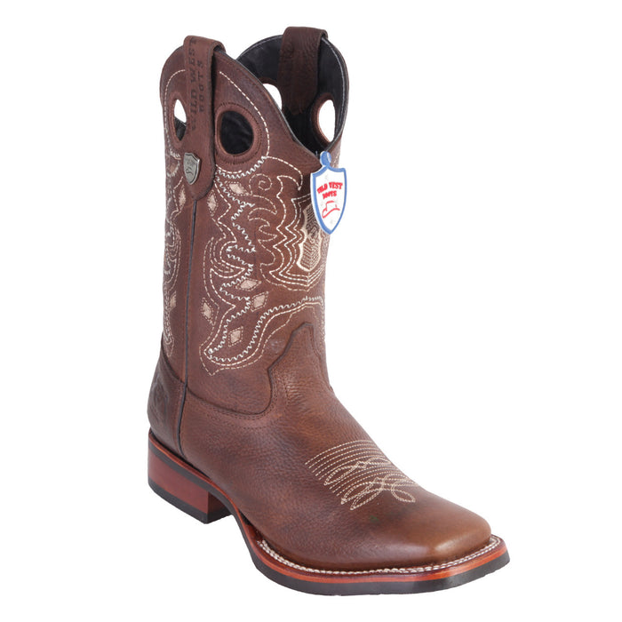 Mens Square Toe Cowboy Boots - Wild West Boots