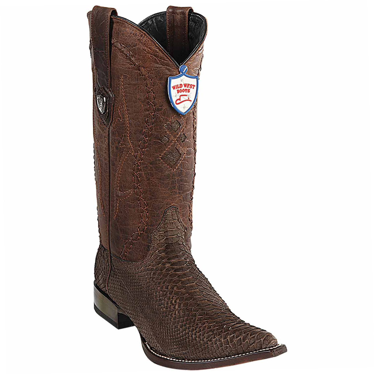 Python Snakeskin Cowboy Boots Pointy Toe