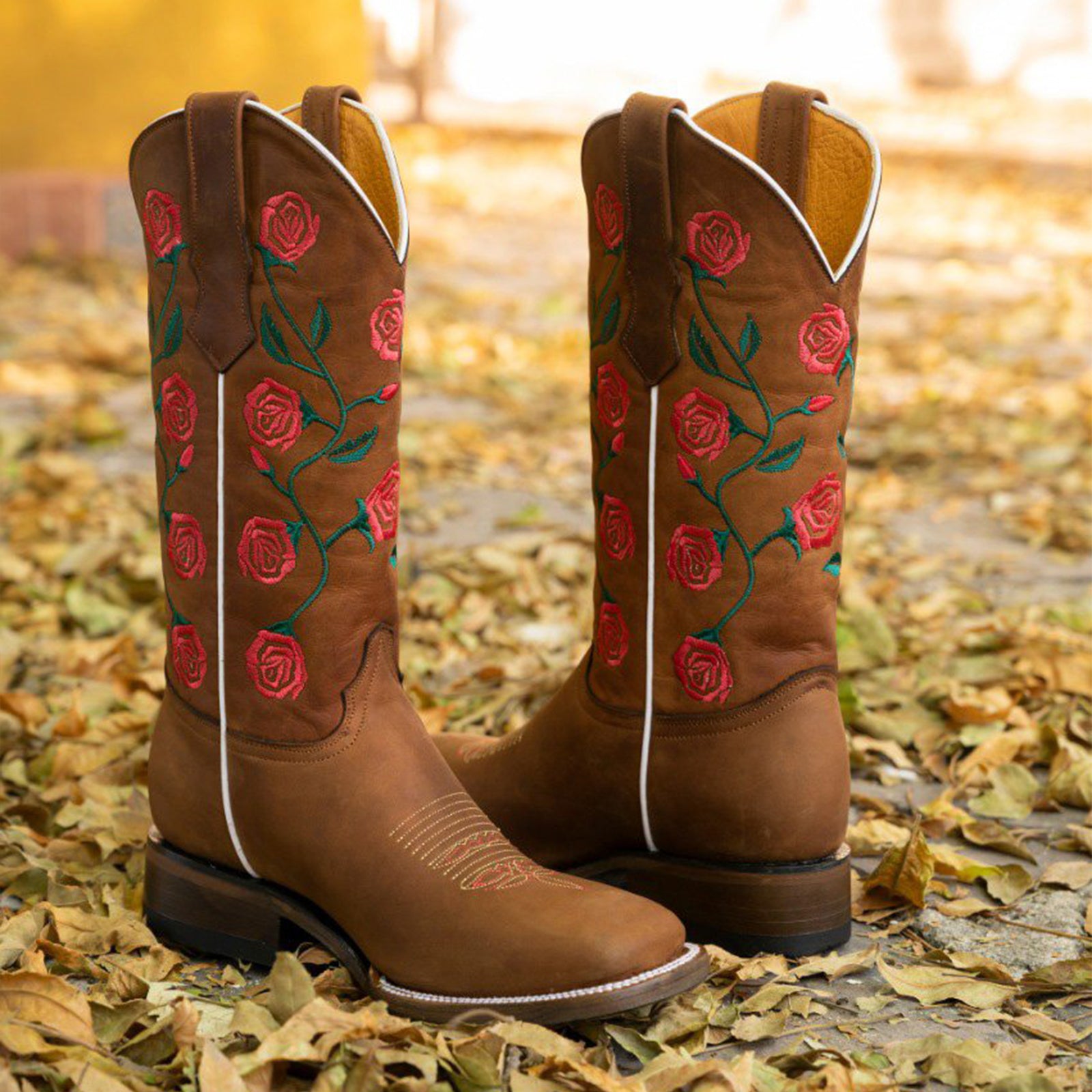 Flat toe shop cowgirl boots