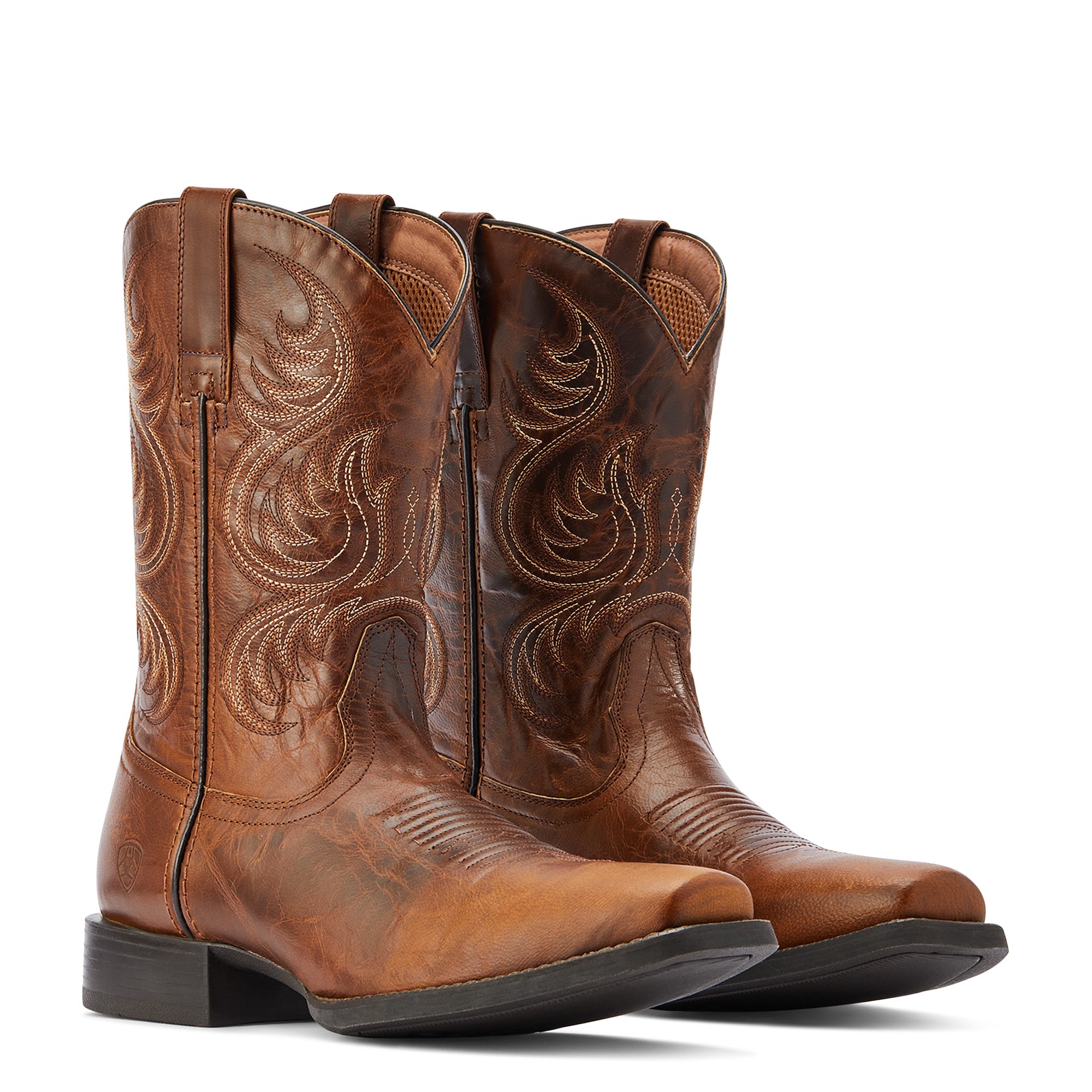 Ariat Sport Boss Man Rich Cognac Bottes de cowboy bout carr pour homme