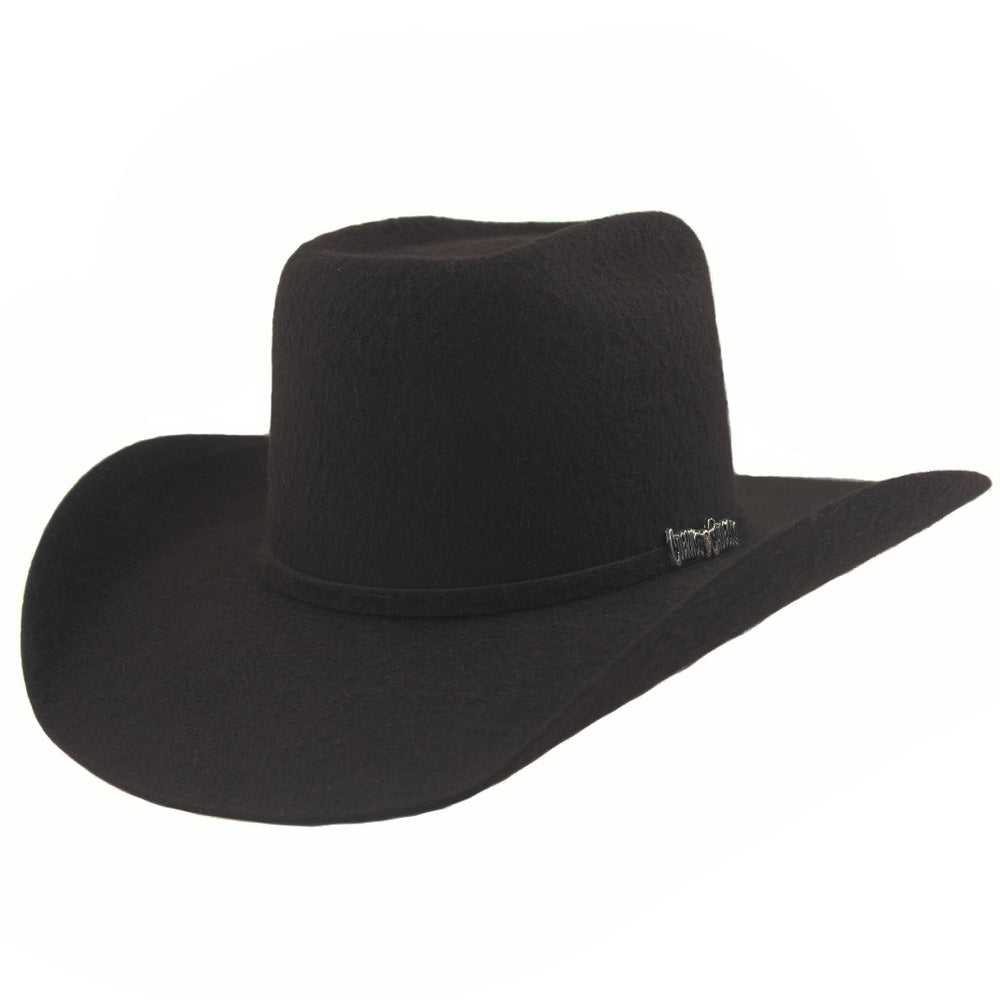 Cuernos Chuecos Grizzly Cowboy Hat Black